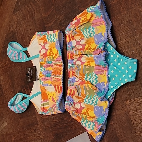 NWT Matilda Jane bikini, sz. 12, multi print, very colorful - Picture 7 of 10
